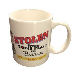 Stolen from Branson Souvenir Coffee Mug Jail Prisoner White Ceramic Cup Funny